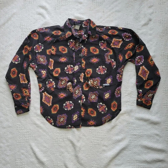 Rough Riders Vintage Style Western Button up Shirt - Picture 2 of 11